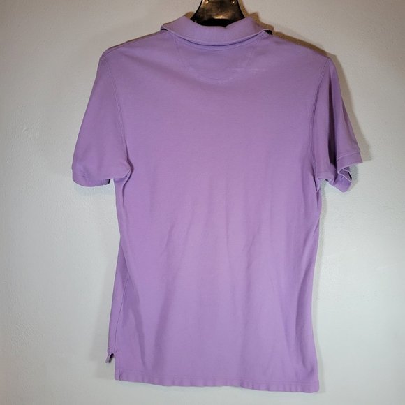 Chaps Mens Polo Shirt  Purple Short Sleeve Size S Vintage - Picture 3 of 3